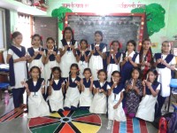 School stationery distribution program Kanyashala school